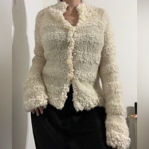 Sleeping on Snow (Anthropologie) – Knit Cardigan – Wool Mohair Alpaca